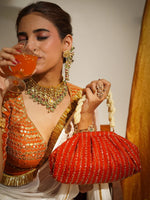 Aarunya Orange Batua Bag