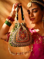 Benazir Green Potli Bag