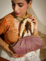 Charvi Purple Batua Bag