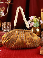 Dipashri Orange Batua Bag