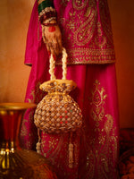 Kanakmala Golden Potli Bag