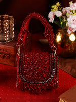 Kirat Maroon Clutch Bag