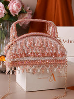 Raahat Rose Gold Clutch Bag