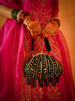 Shyamangi Green Batua Bag