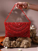 Surkh Red Clutch Bag