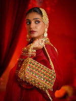 Teej Golden Clutch Bag