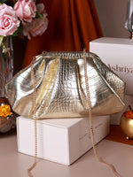 Yana Golden Batua Bag
