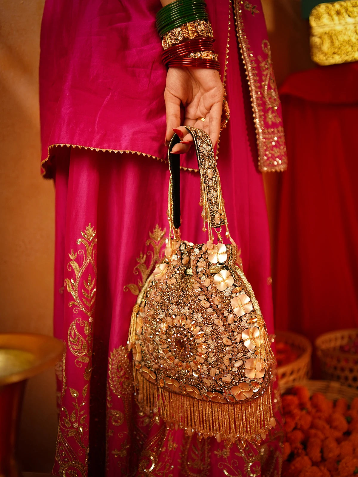 Aarohi Black Potli Bag