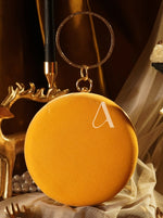 Hamna Mustard Yellow Designer Clutch