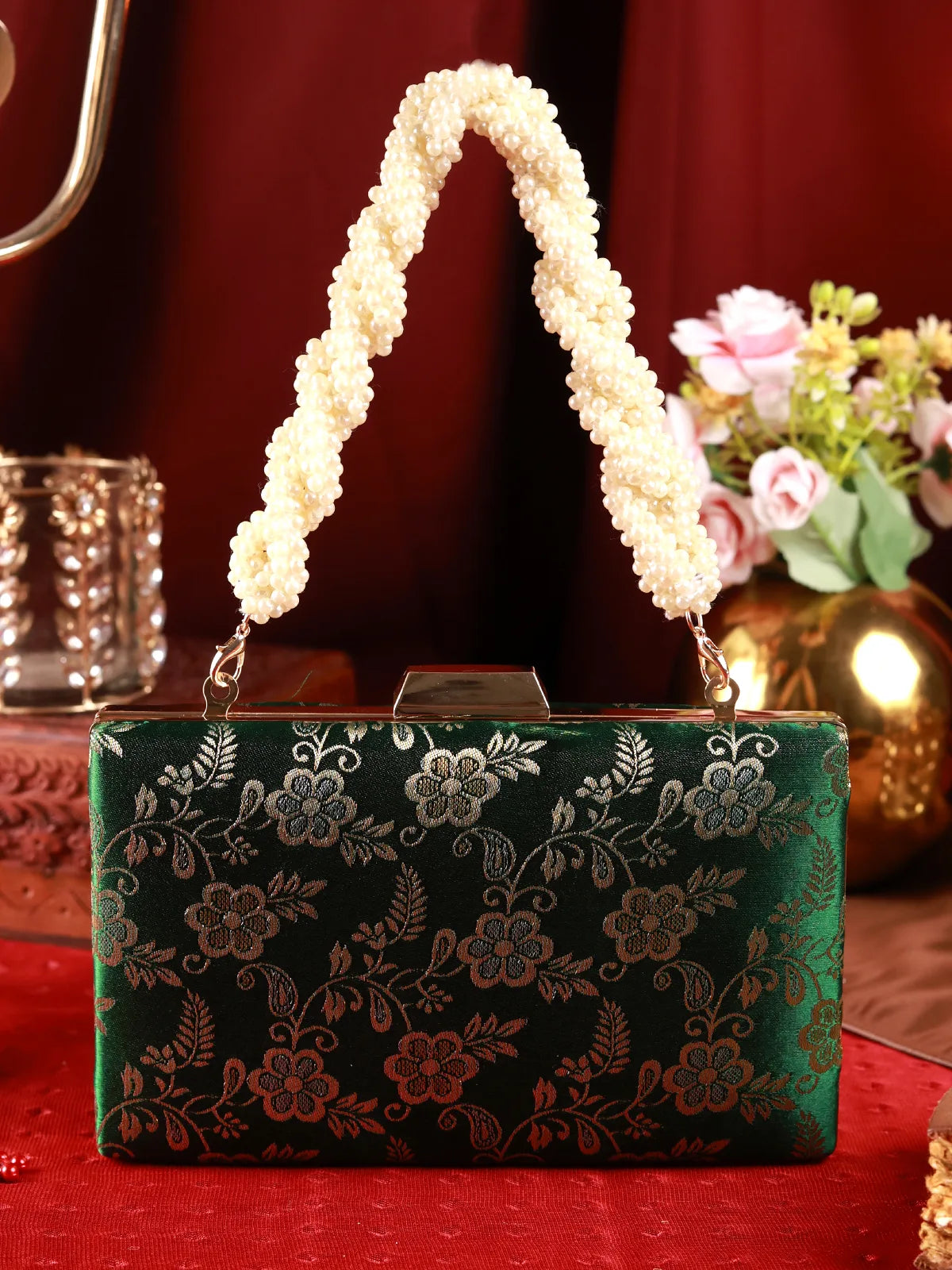 Harini Green Clutch
