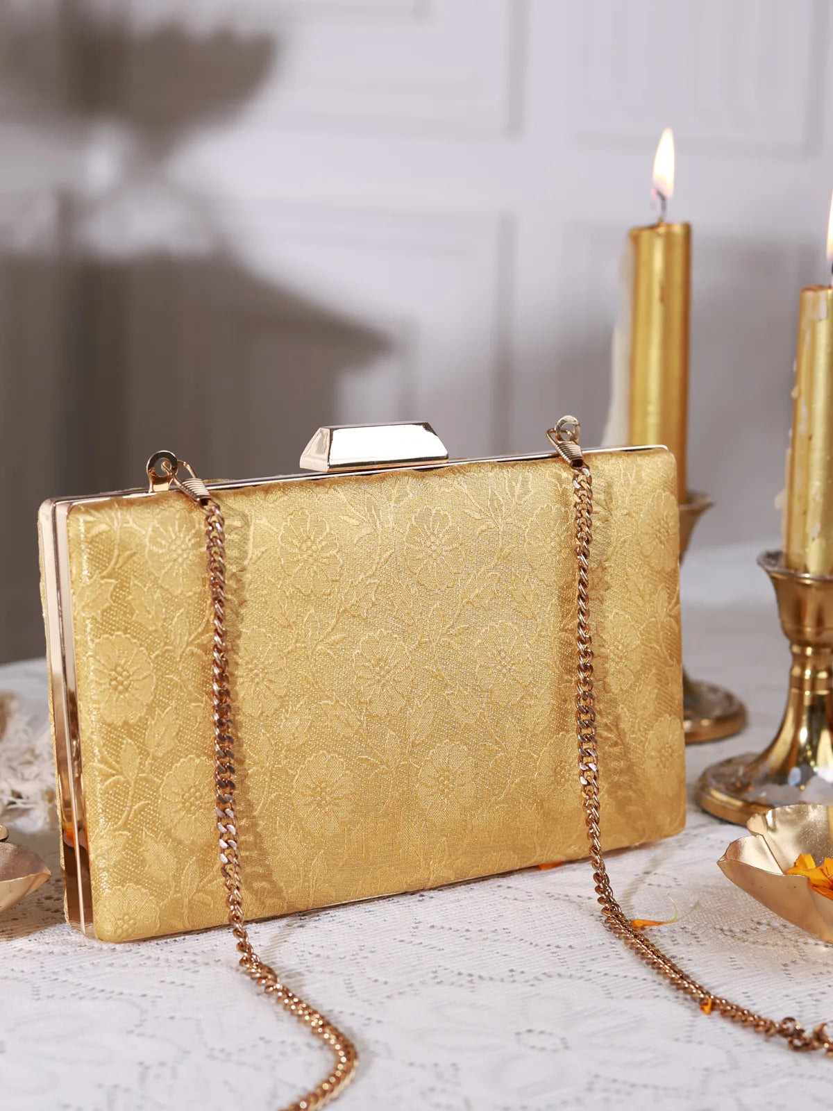 Hiranmayi Golden Clutch