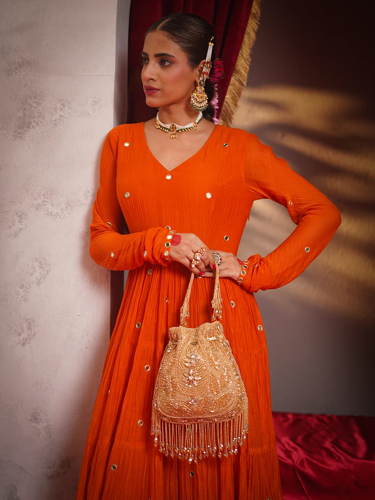 Ishani Golden Potli Bag