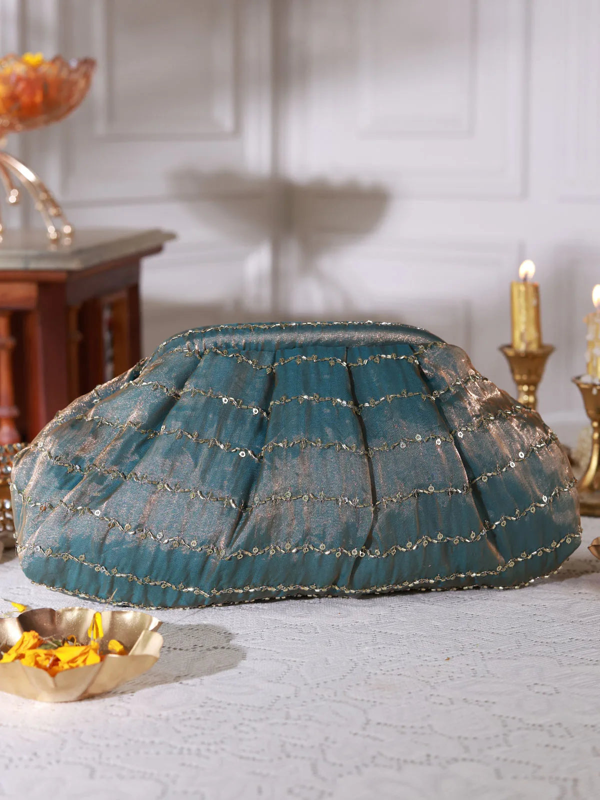 Jyotsna Grey Batua Bag
