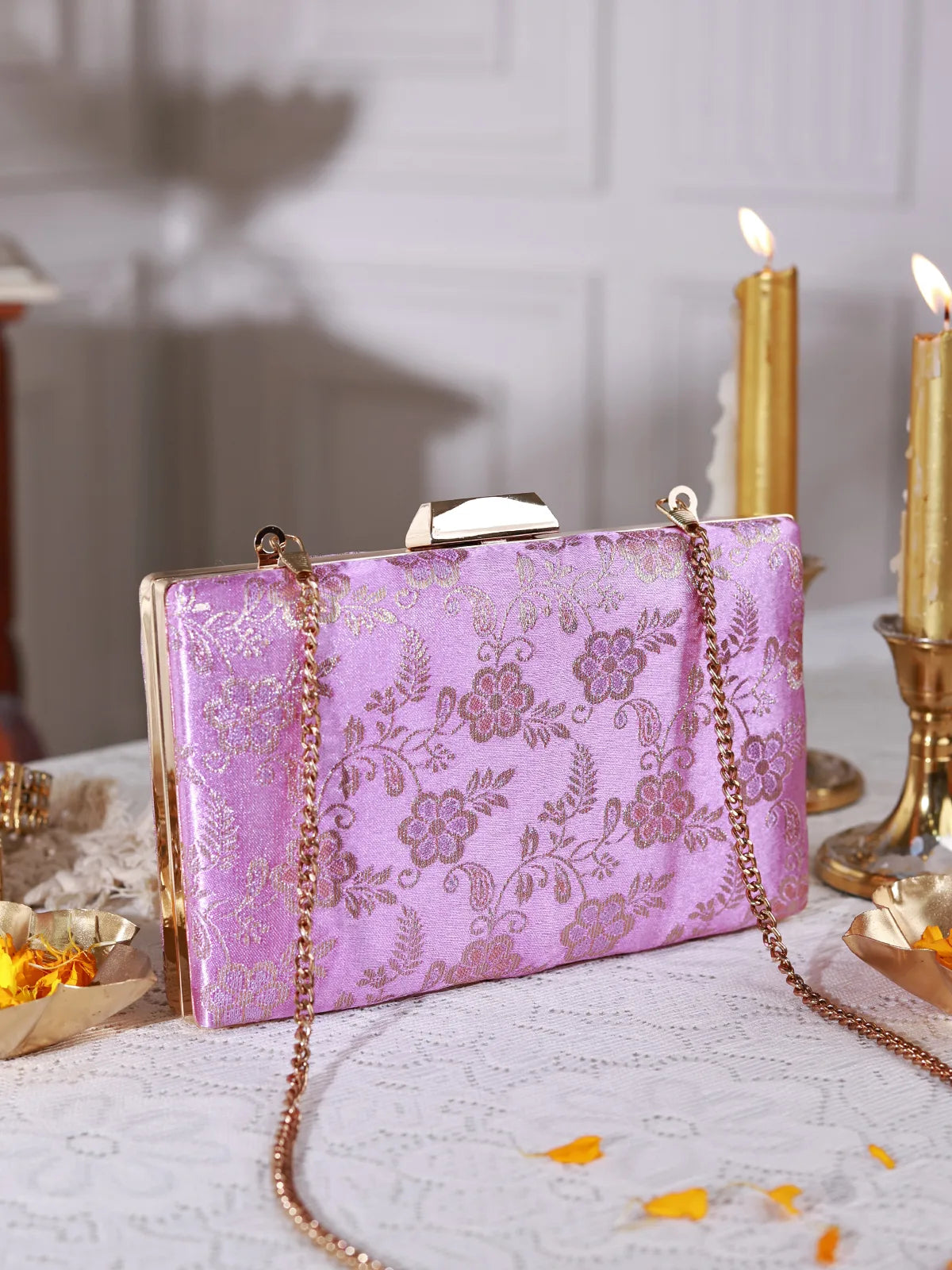 Komala Lavender Clutch