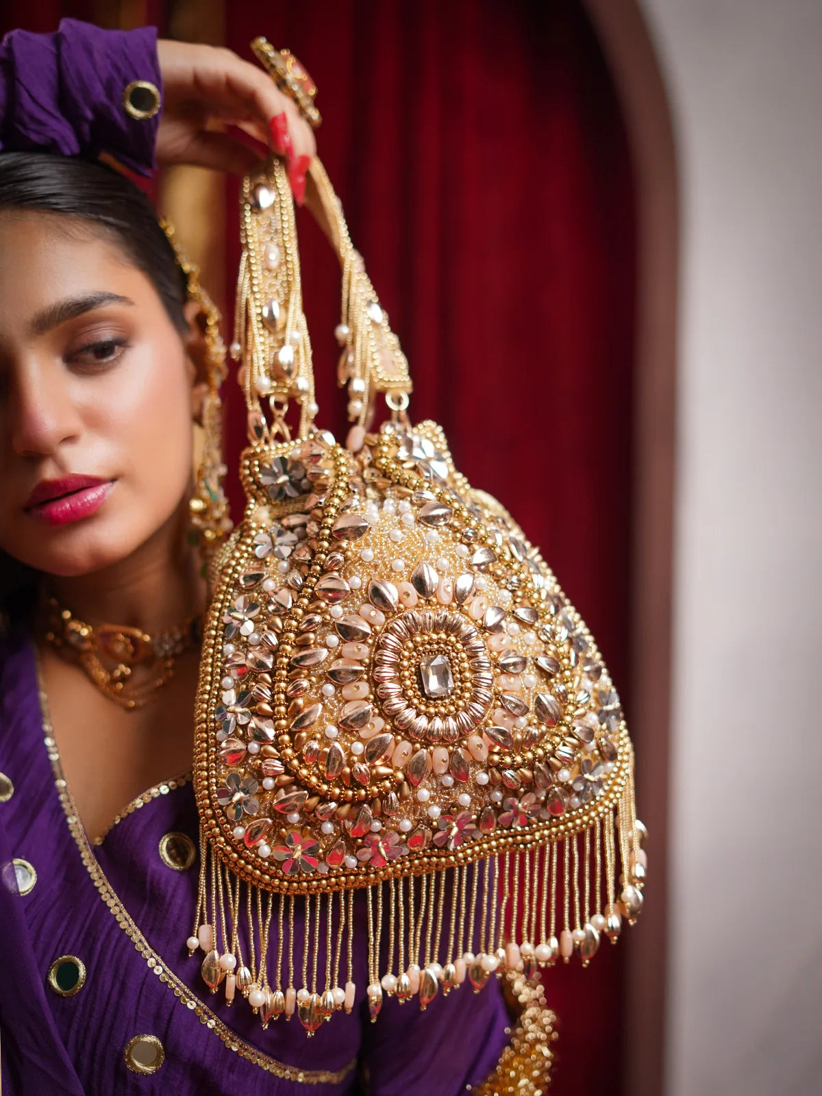 Roshni Gold Potli Bag