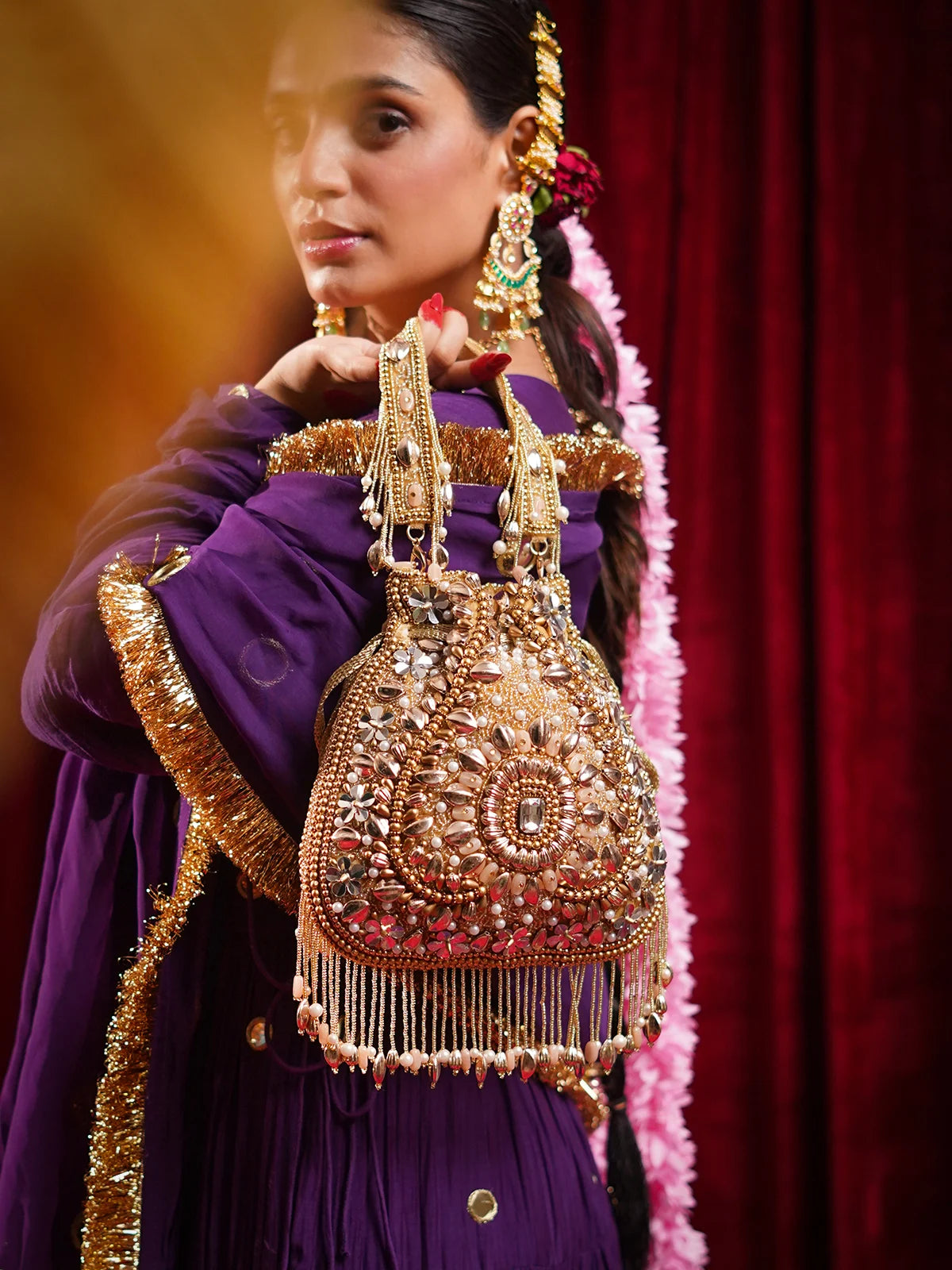 Roshni Gold Potli Bag