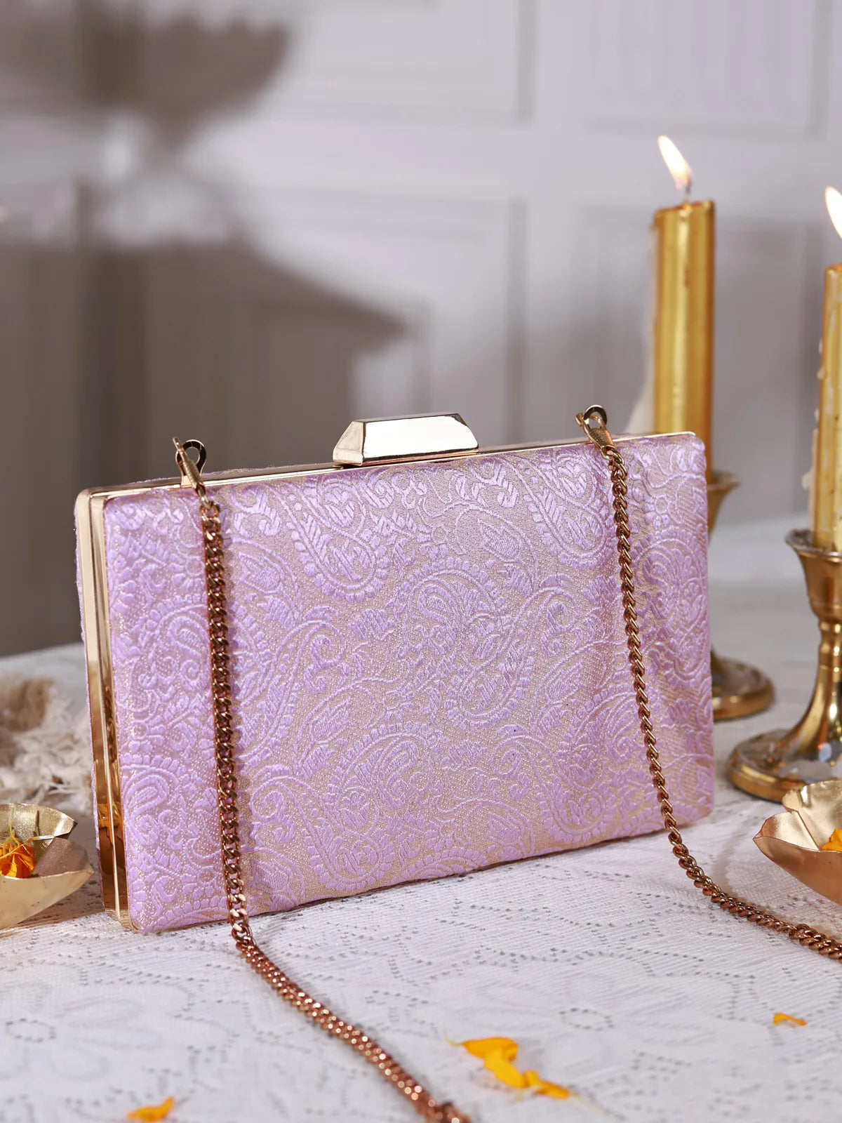 Mridula Lavender Clutch