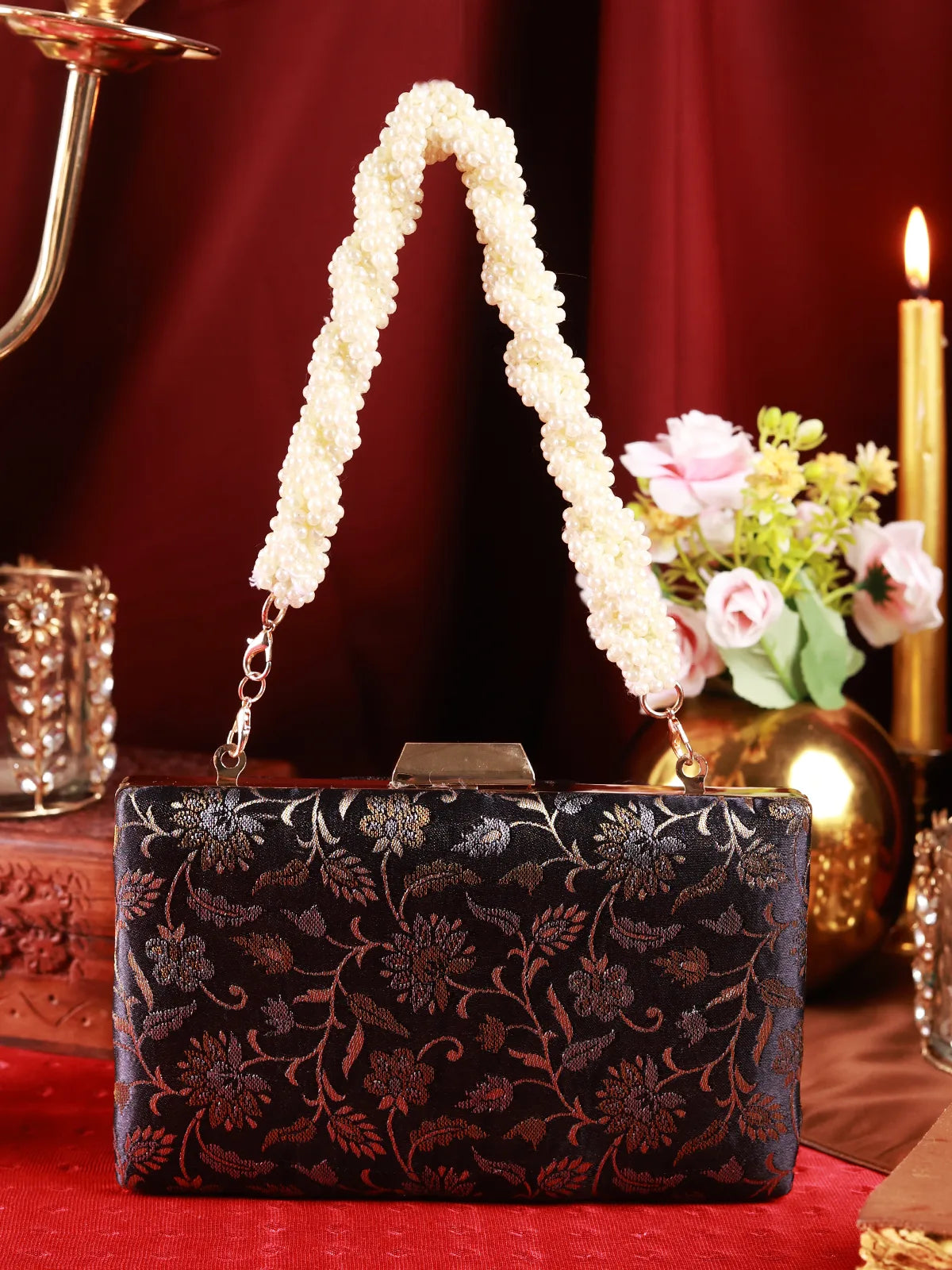 Nishitha Black Clutch