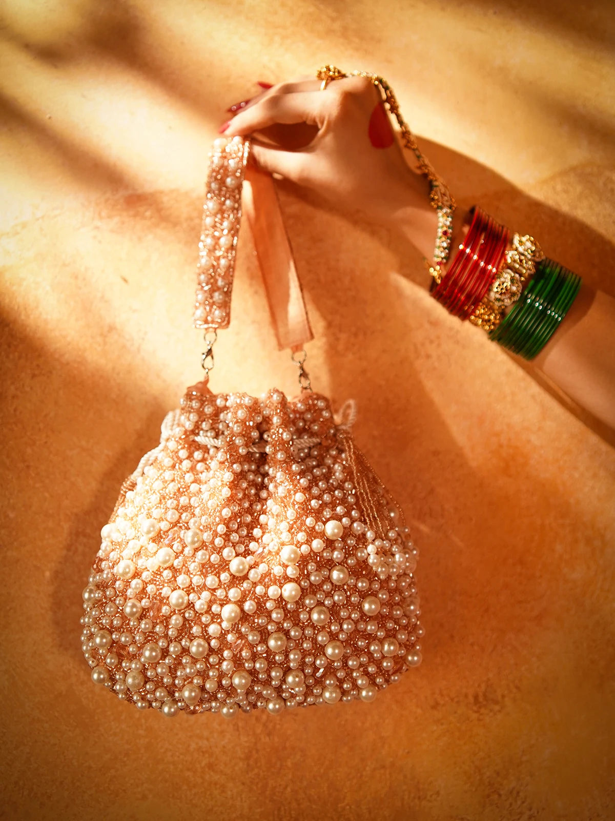 Rimsha Rose Gold Potli Bag