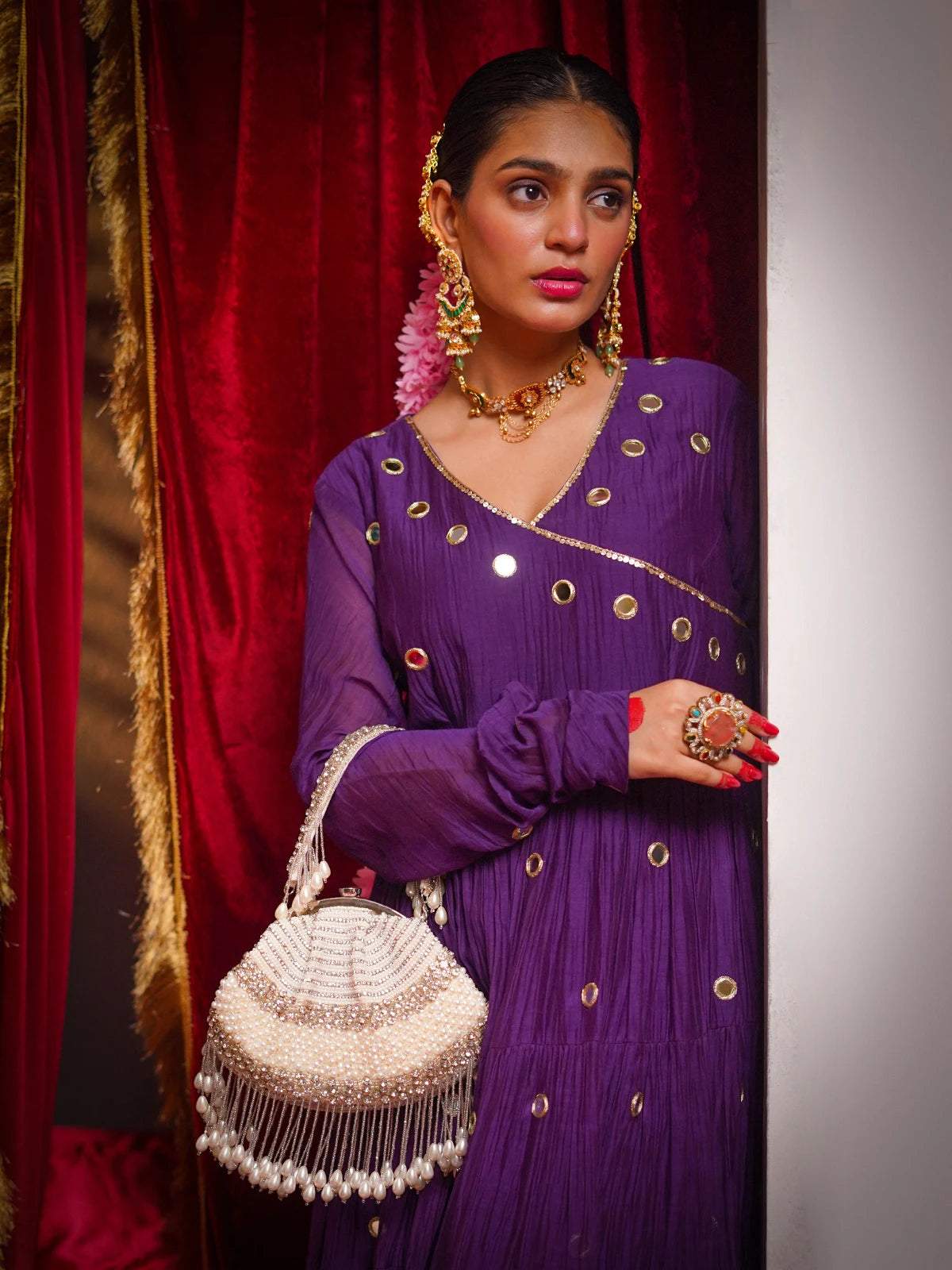 Risha Pearl Batua Bag