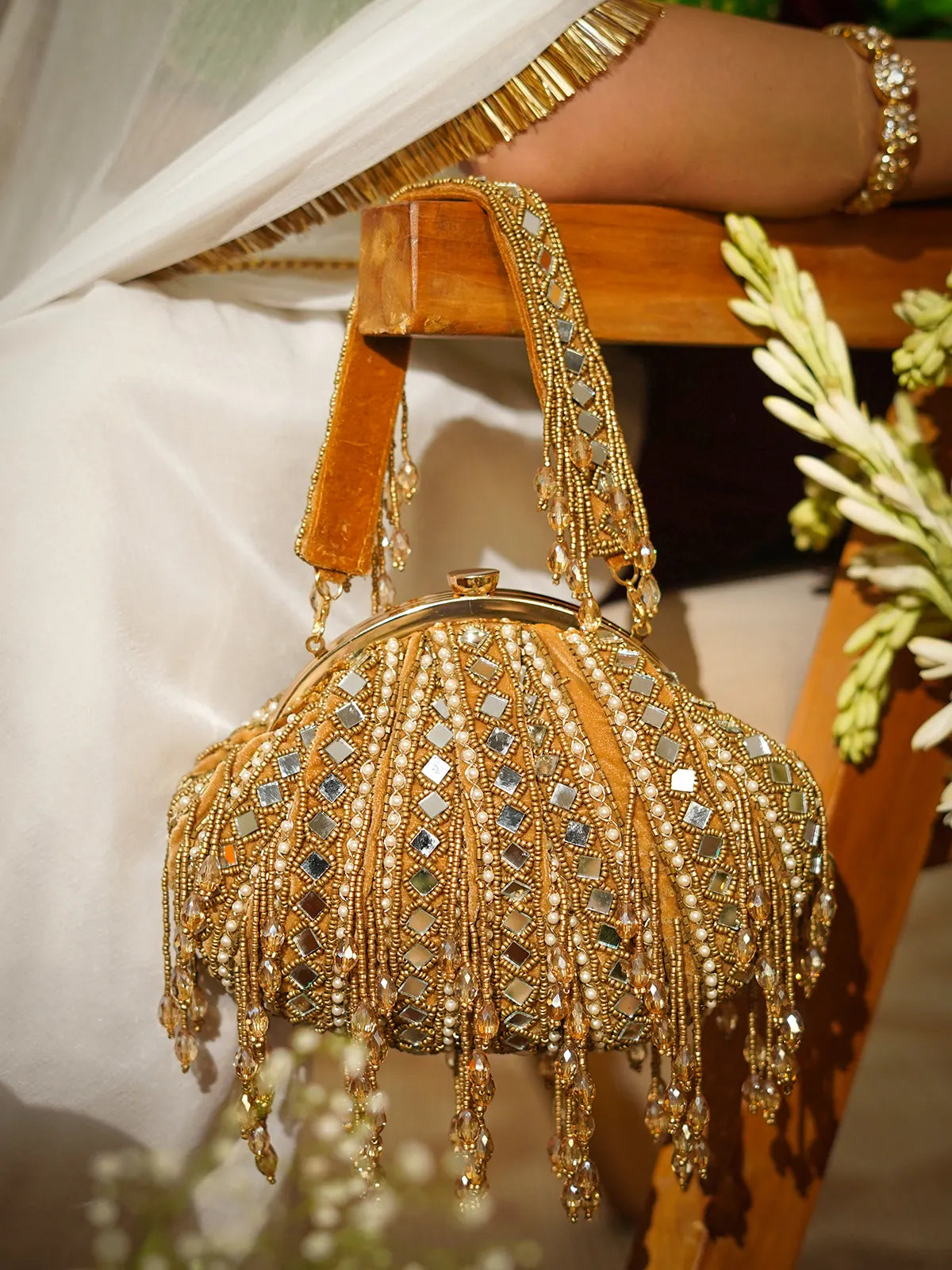 Shyamangi Copper Batua Bag