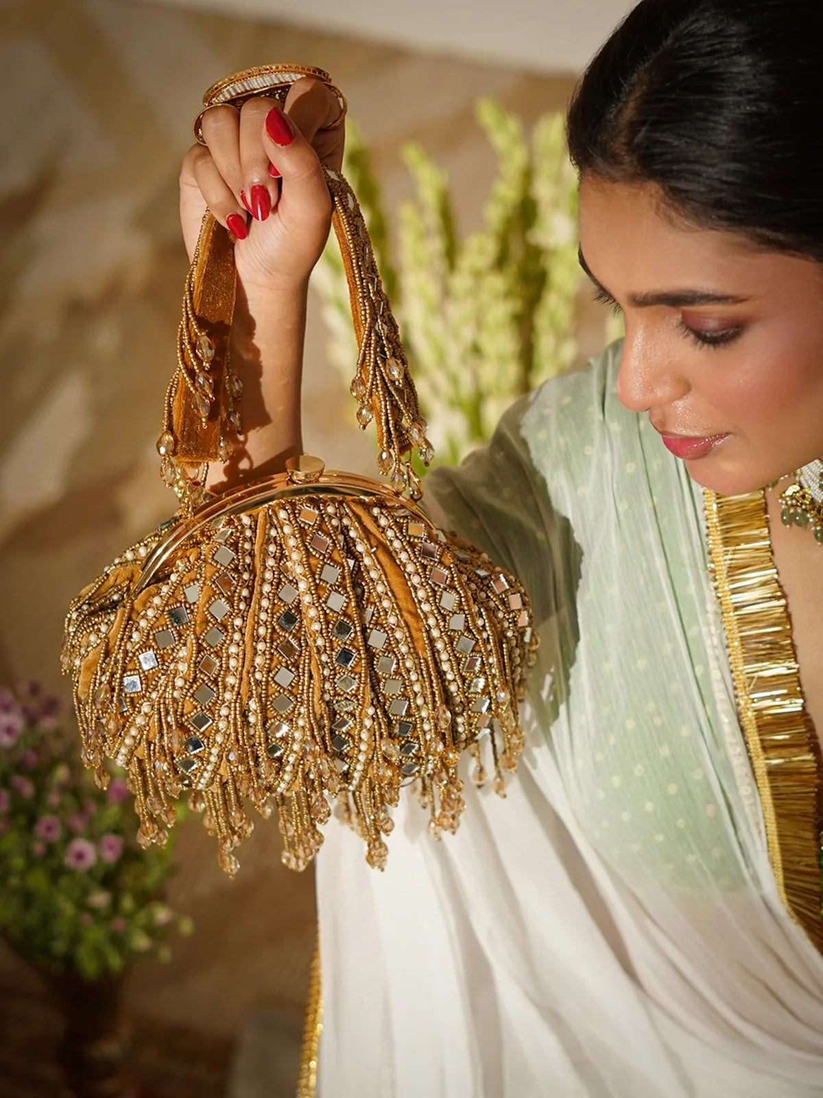 Shyamangi Copper Batua Bag