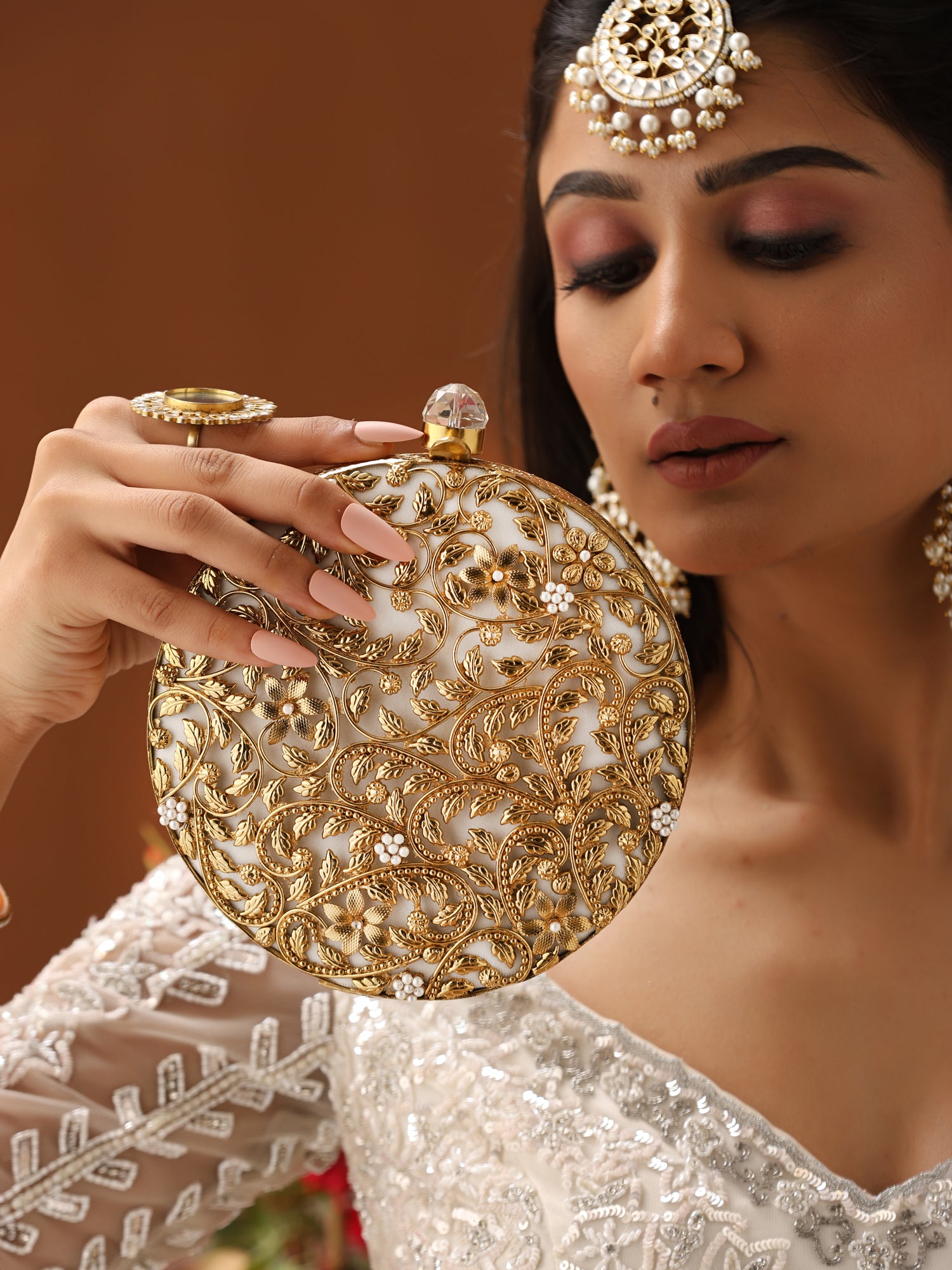 Svarnika Designer Clutch for Wedding & Festive Wear