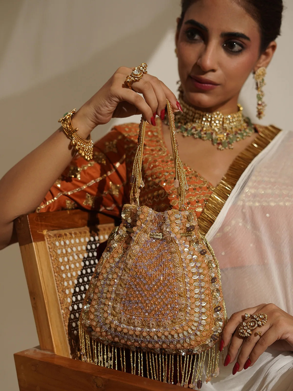 Vaibhavi Pastel Potli Bag