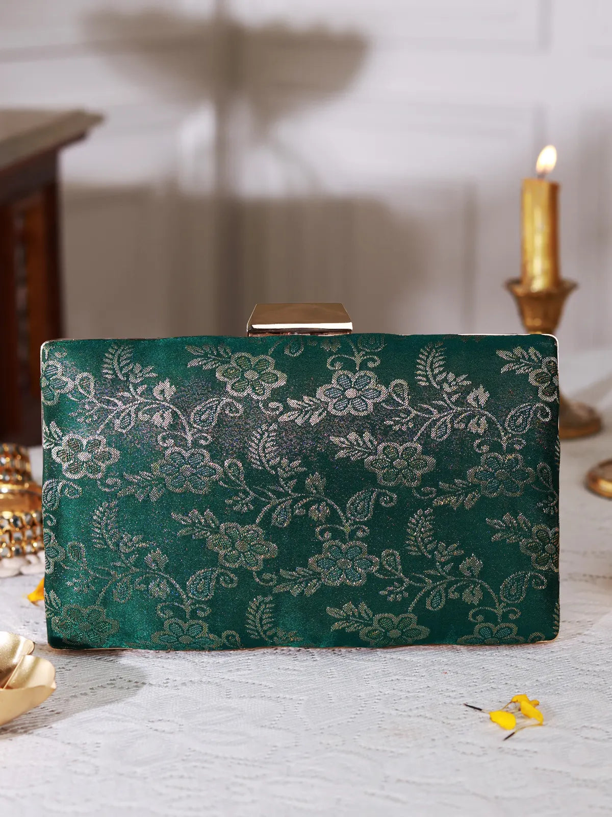 Vedika Emerald Green Clutch